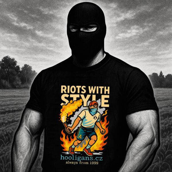HOOLIGANS.CZ -RIOT WITH STYLE T-SHIRT